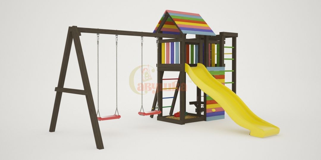 Детская площадка Савушка Мастер 10 - Brown Color